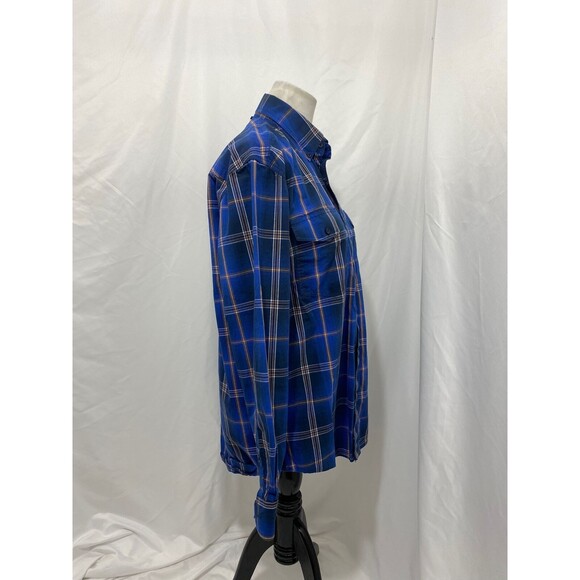 Roper Men's Shirt Blue and Brown Western Wear Button-Down Flip Cuff Size Small - Picture 5 of 9